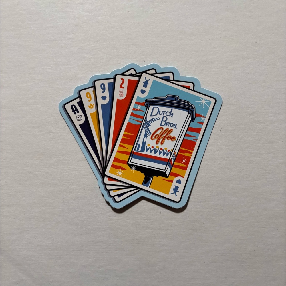 Dutch Bros Playing Card Style Sticker